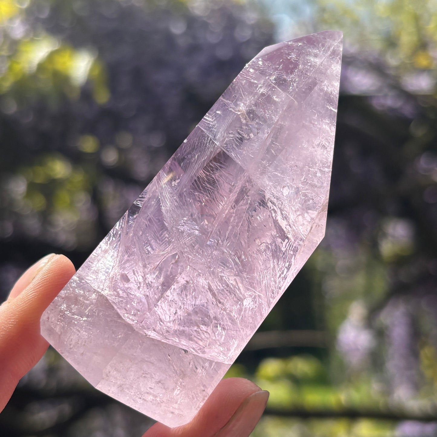 Brazilian Phantom Amethyst Point 182g - Aether & Element
