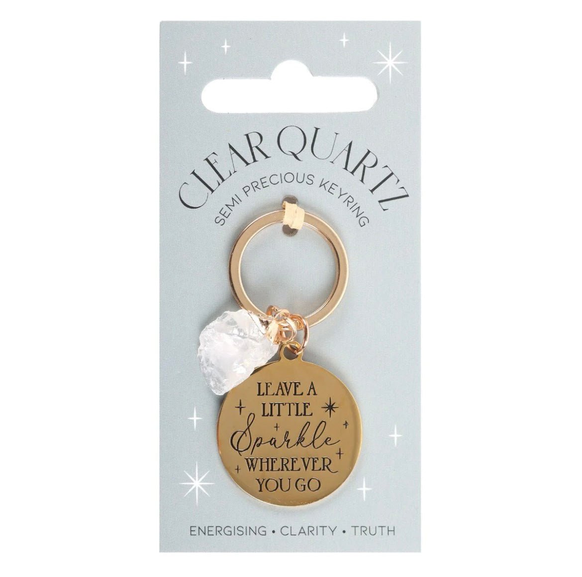 Clear Quartz Keyring - Aether & Element