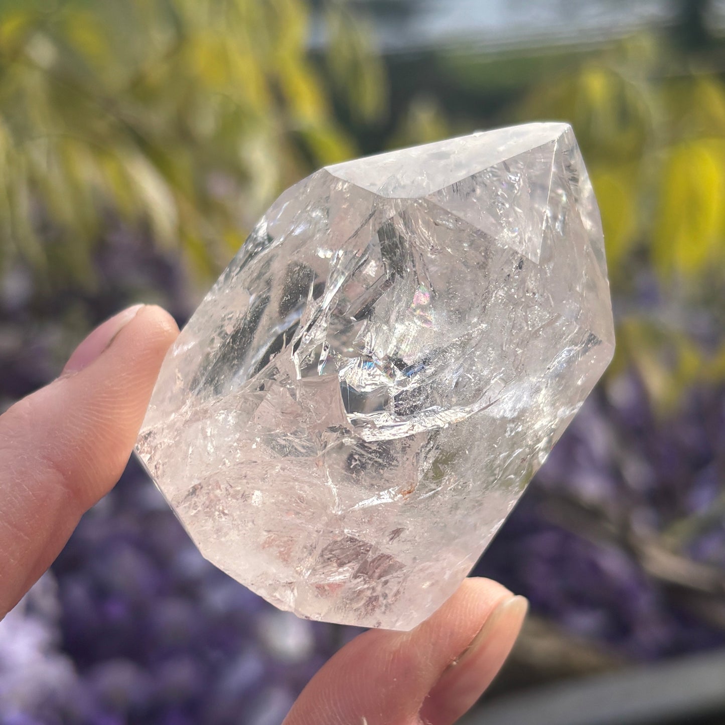 Crackled Clear Quartz Point 150g - Aether & Element