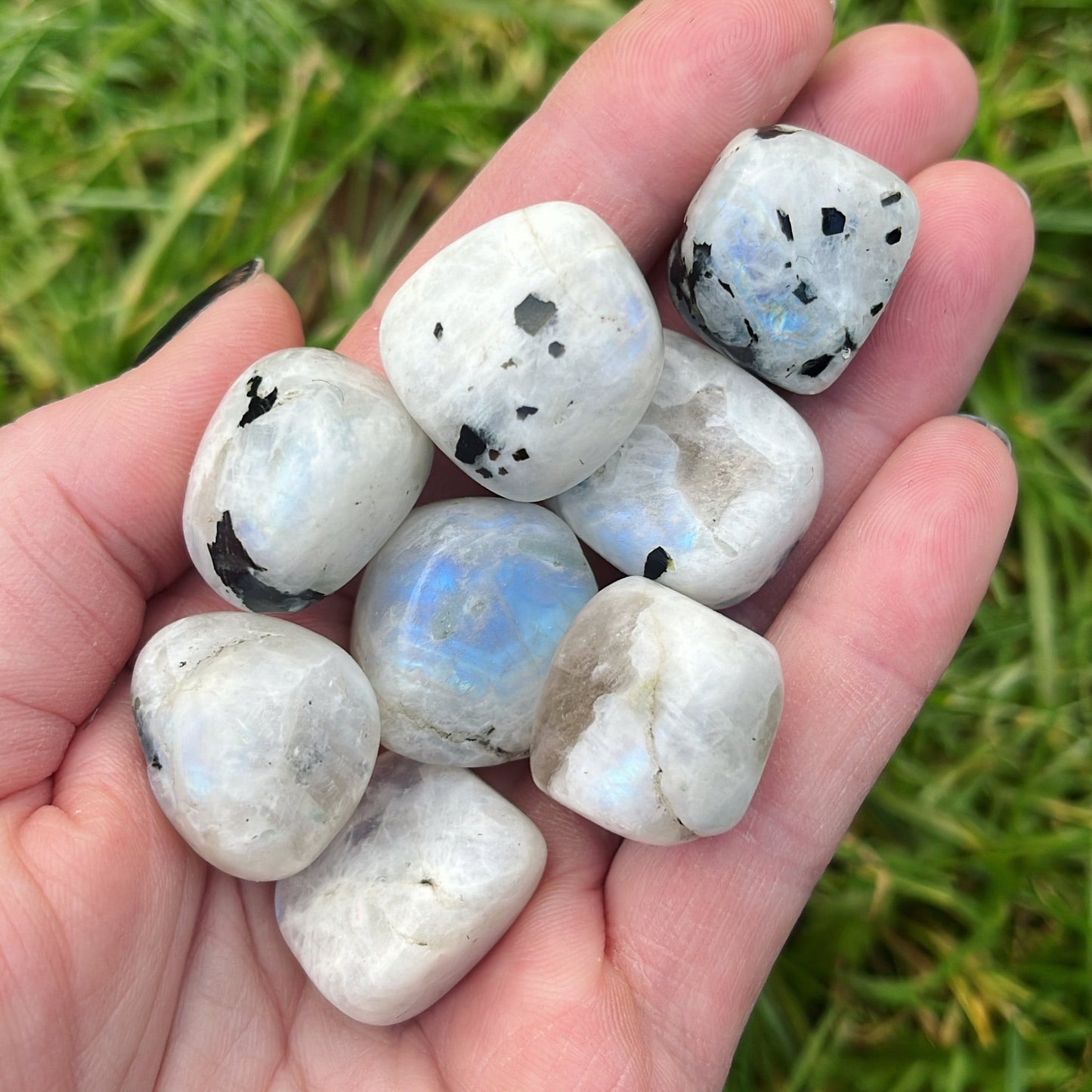 Rainbow Moonstone Tumblestone - Aether & Element