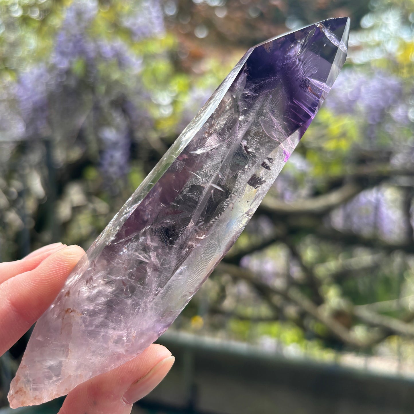 Stunning Brazilian Amethyst Half Polished Root 160g - Aether & Element