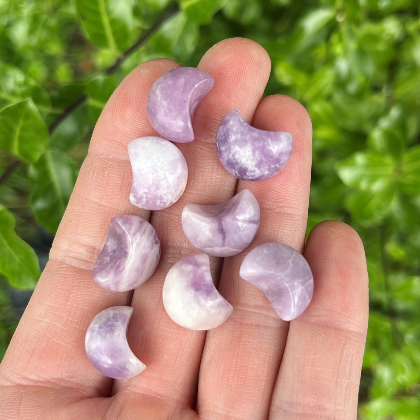 Tiny Lepidolite Moon - Aether & Element