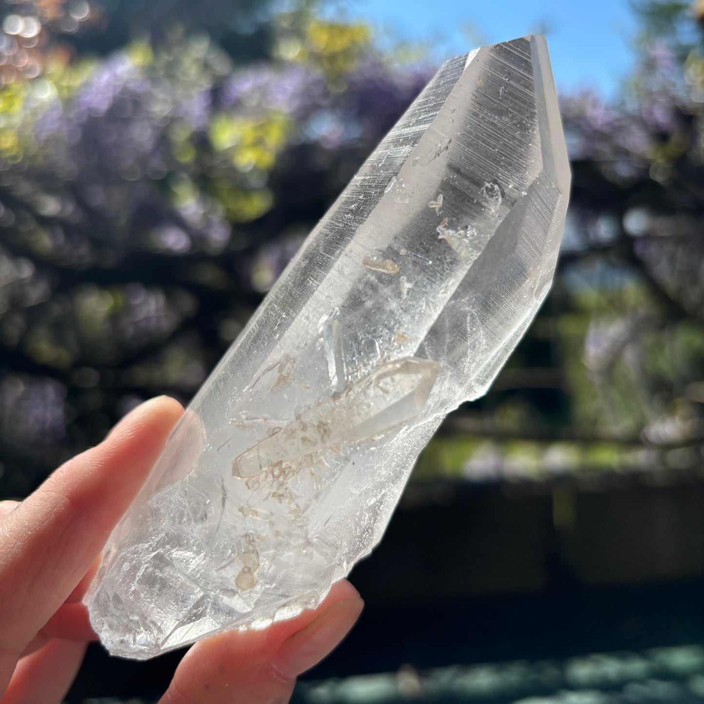 Lemurian Quartz Raw Crystal from Brazil 296g