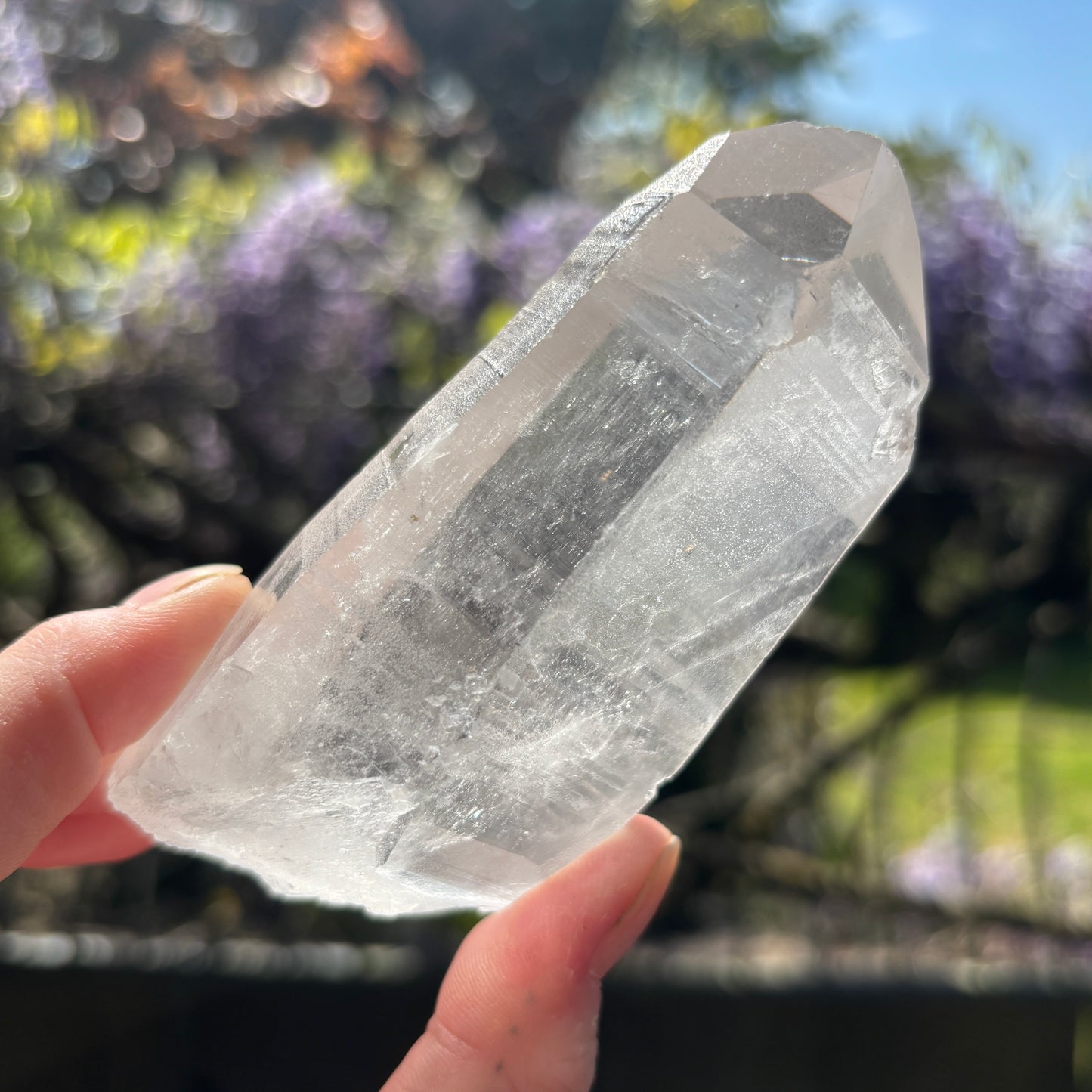 Lemurian Quartz Raw Crystal from Brazil 258g