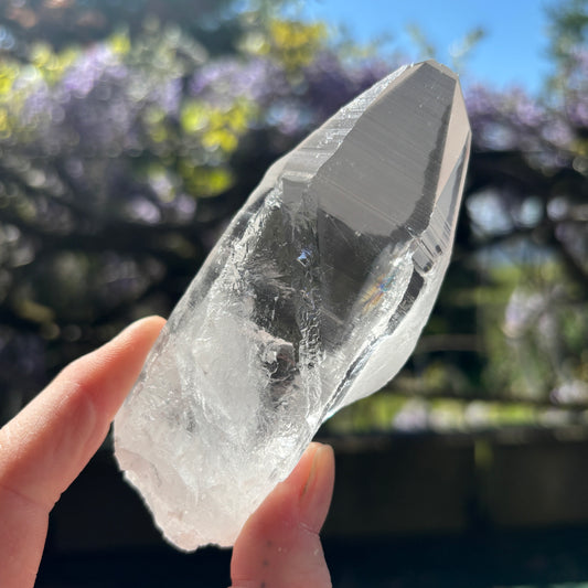 Lemurian Quartz Raw Crystal from Brazil 229g