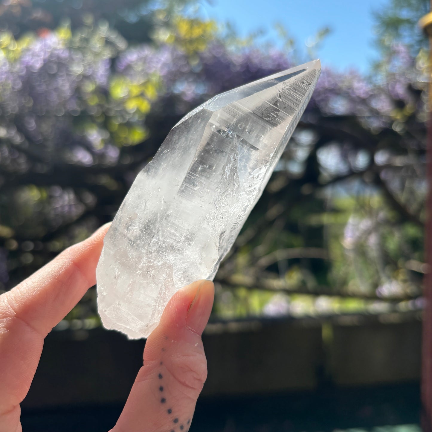 Lemurian Quartz Raw Crystal from Brazil 229g