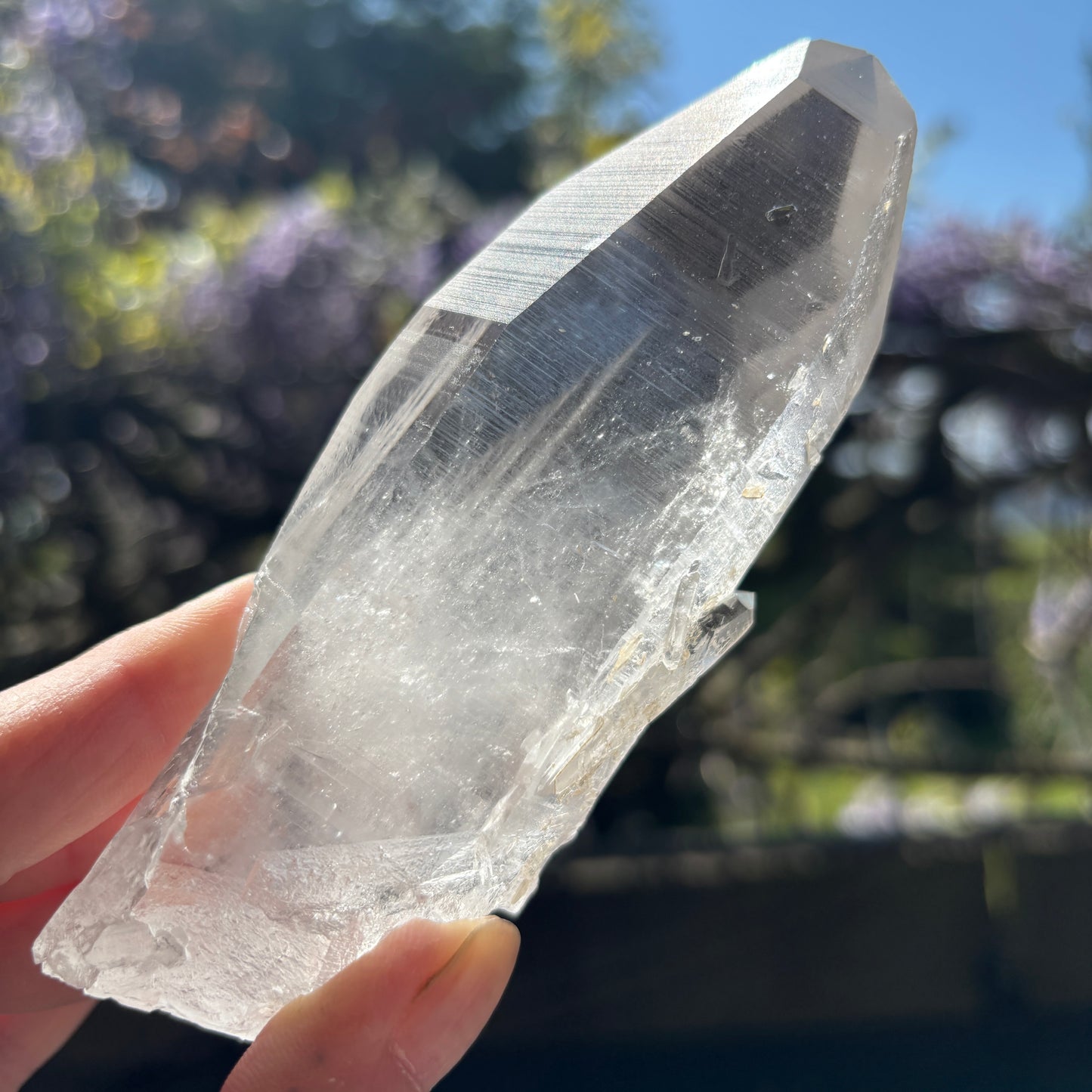 Lemurian Quartz Raw Crystal from Brazil 296g