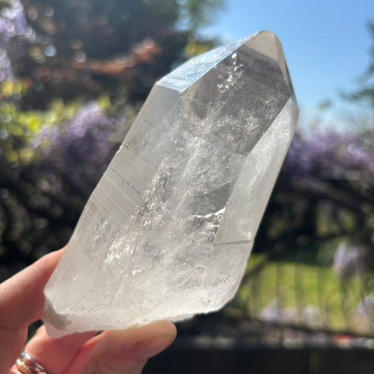 Lemurian Quartz Raw Crystal from Brazil 655g
