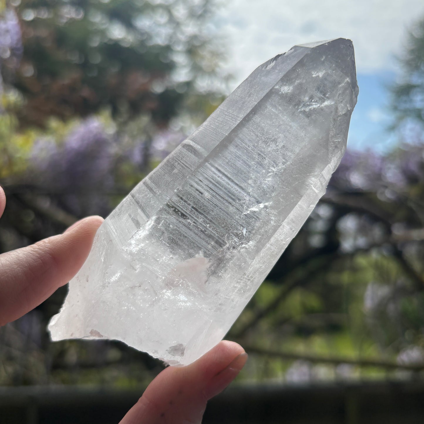 Lemurian Quartz Raw Crystal from Brazil 281g