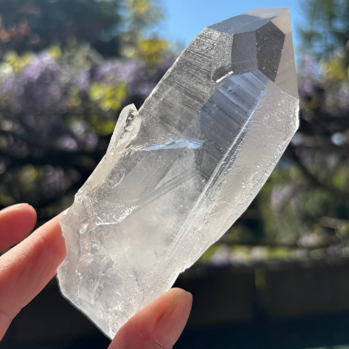 Lemurian Quartz Raw Crystal from Brazil 296g