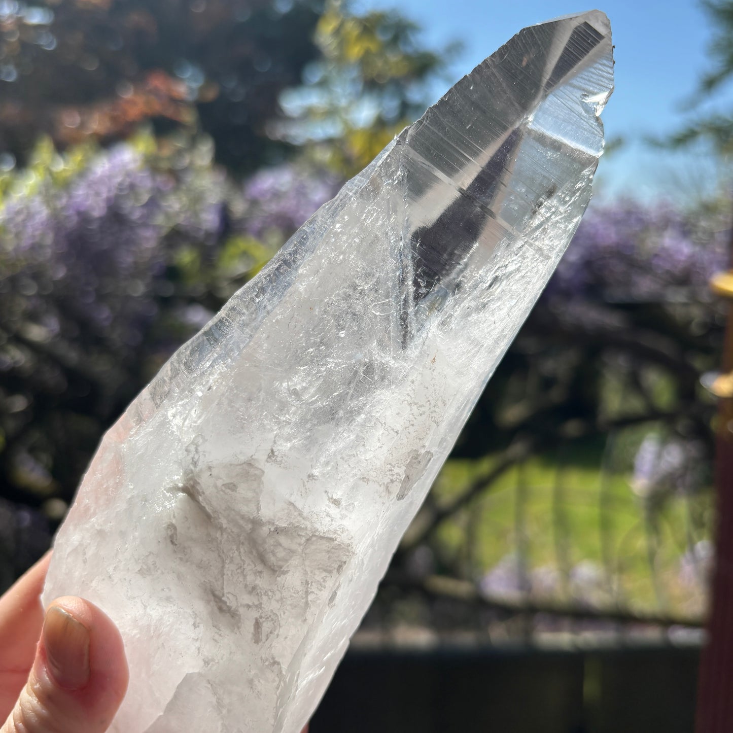 Lemurian Quartz Raw Crystal from Brazil 685g