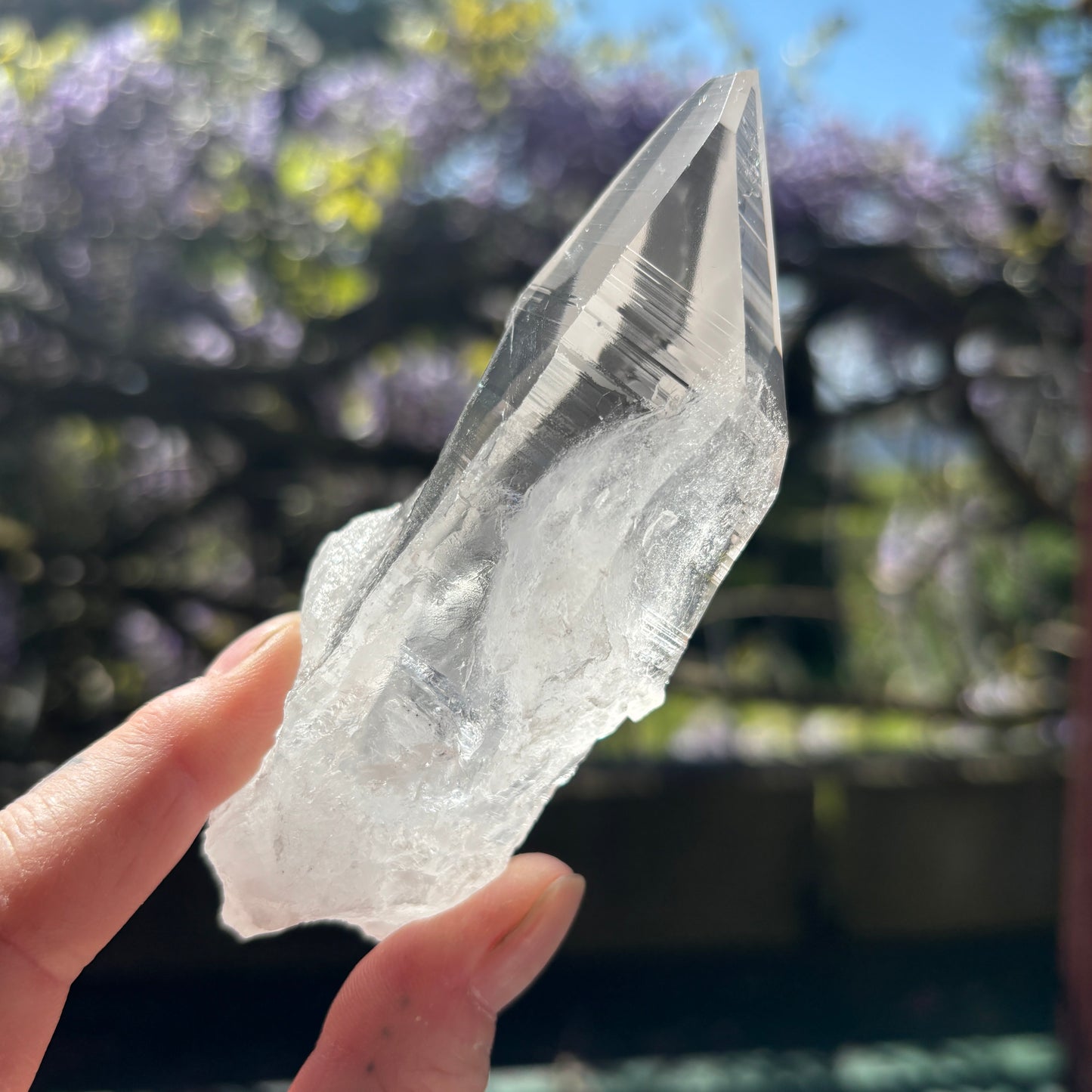 Lemurian Quartz Raw Crystal from Brazil 229g
