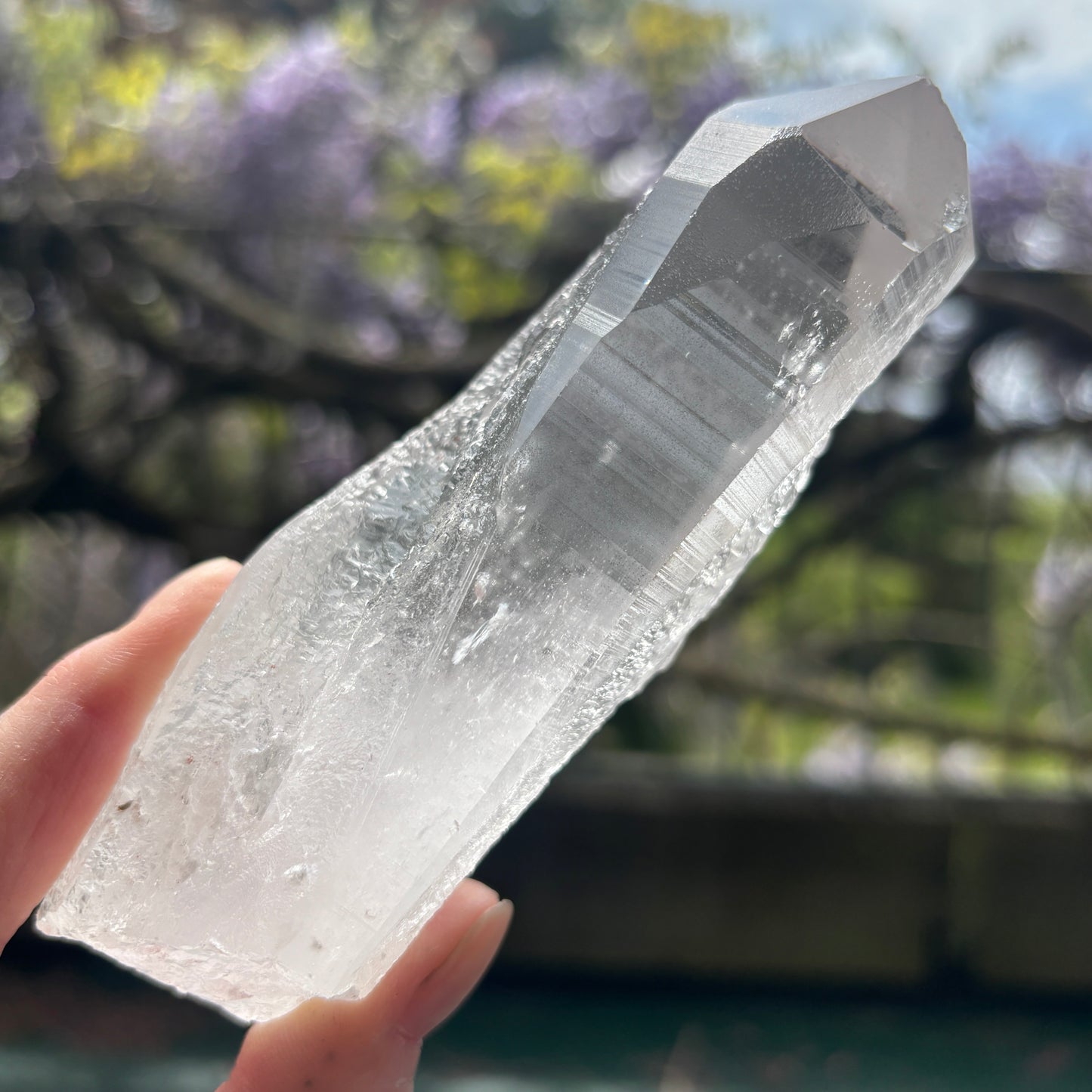 Lemurian Quartz Raw Crystal from Brazil 363g