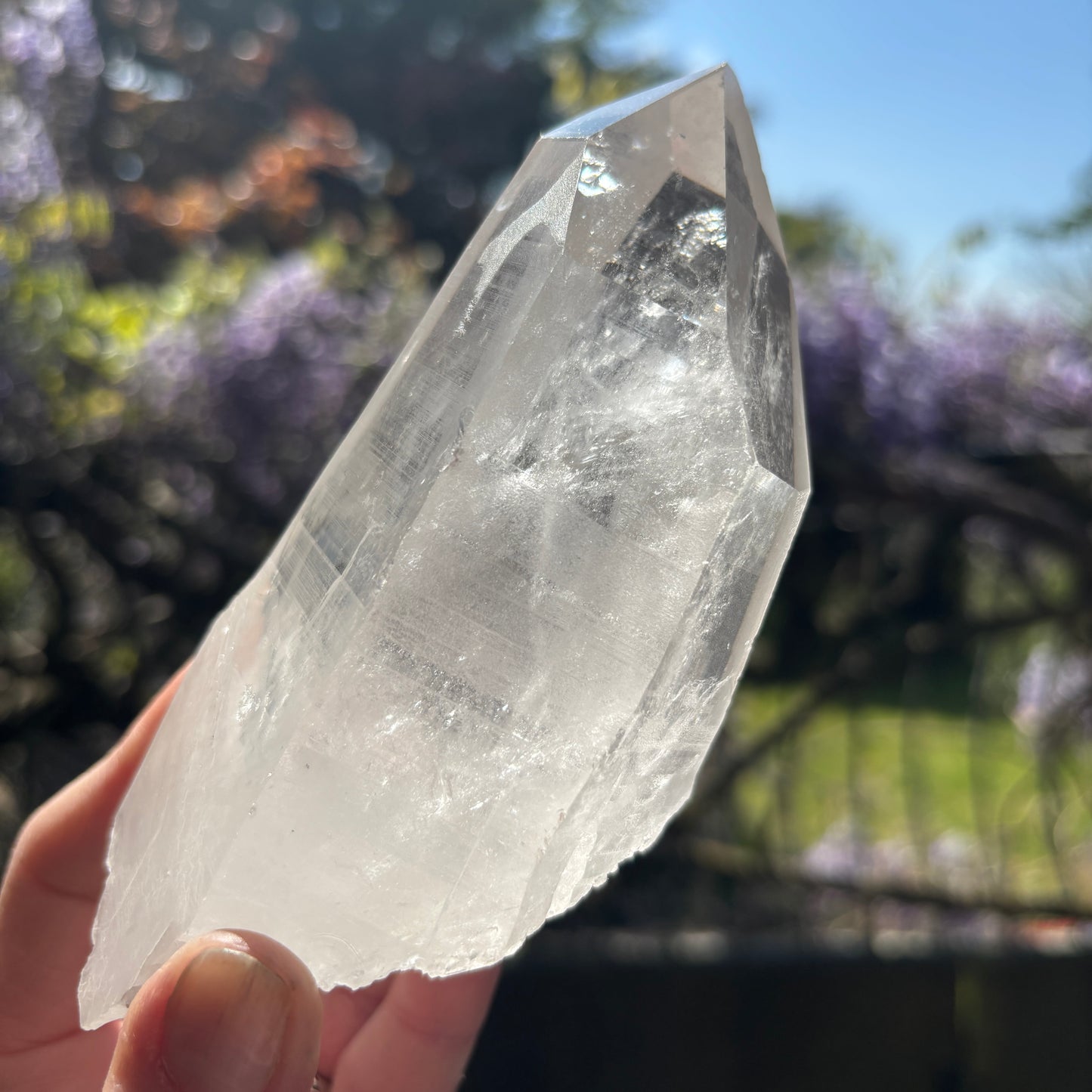 Lemurian Quartz Raw Crystal from Brazil 655g