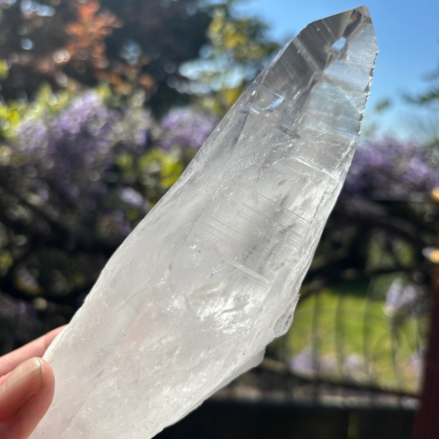 Lemurian Quartz Raw Crystal from Brazil 685g