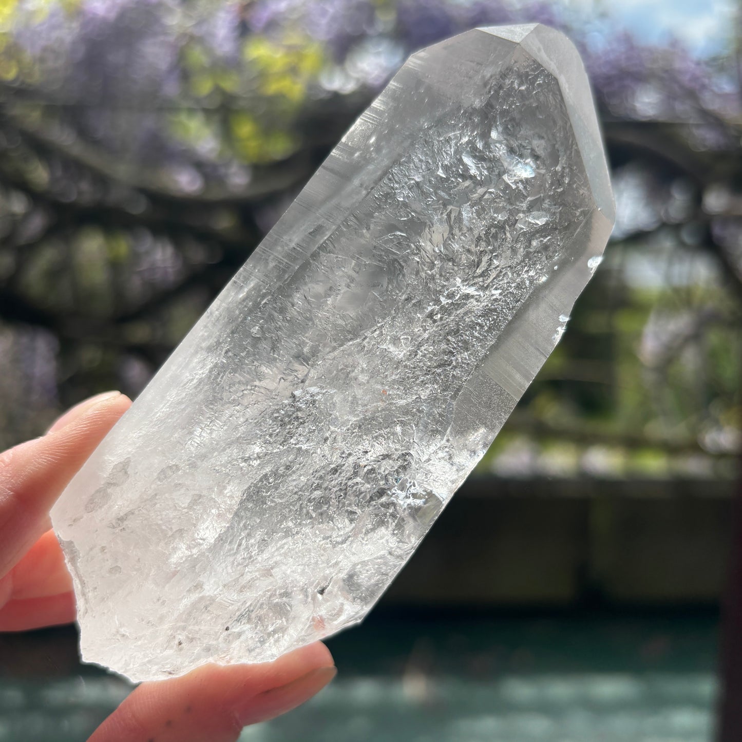Lemurian Quartz Raw Crystal from Brazil 363g