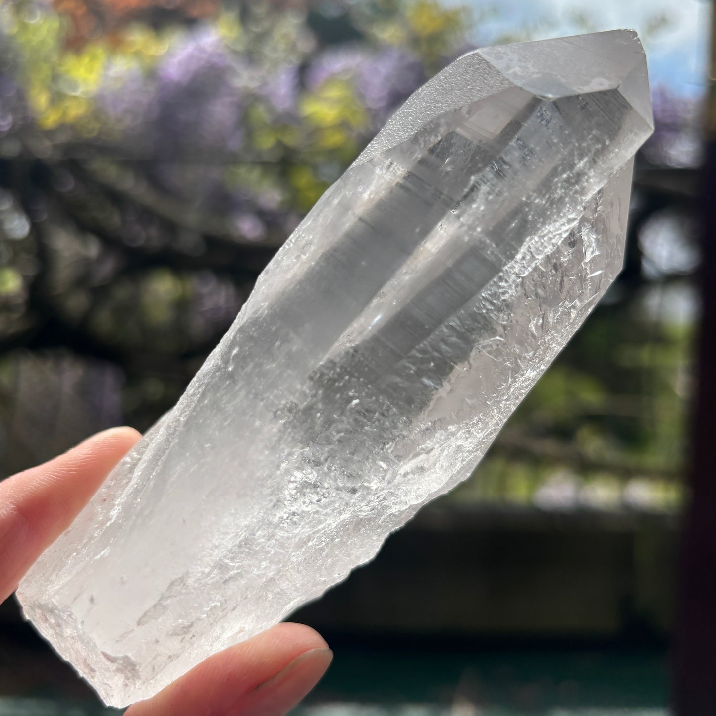 Lemurian Quartz Raw Crystal from Brazil 363g