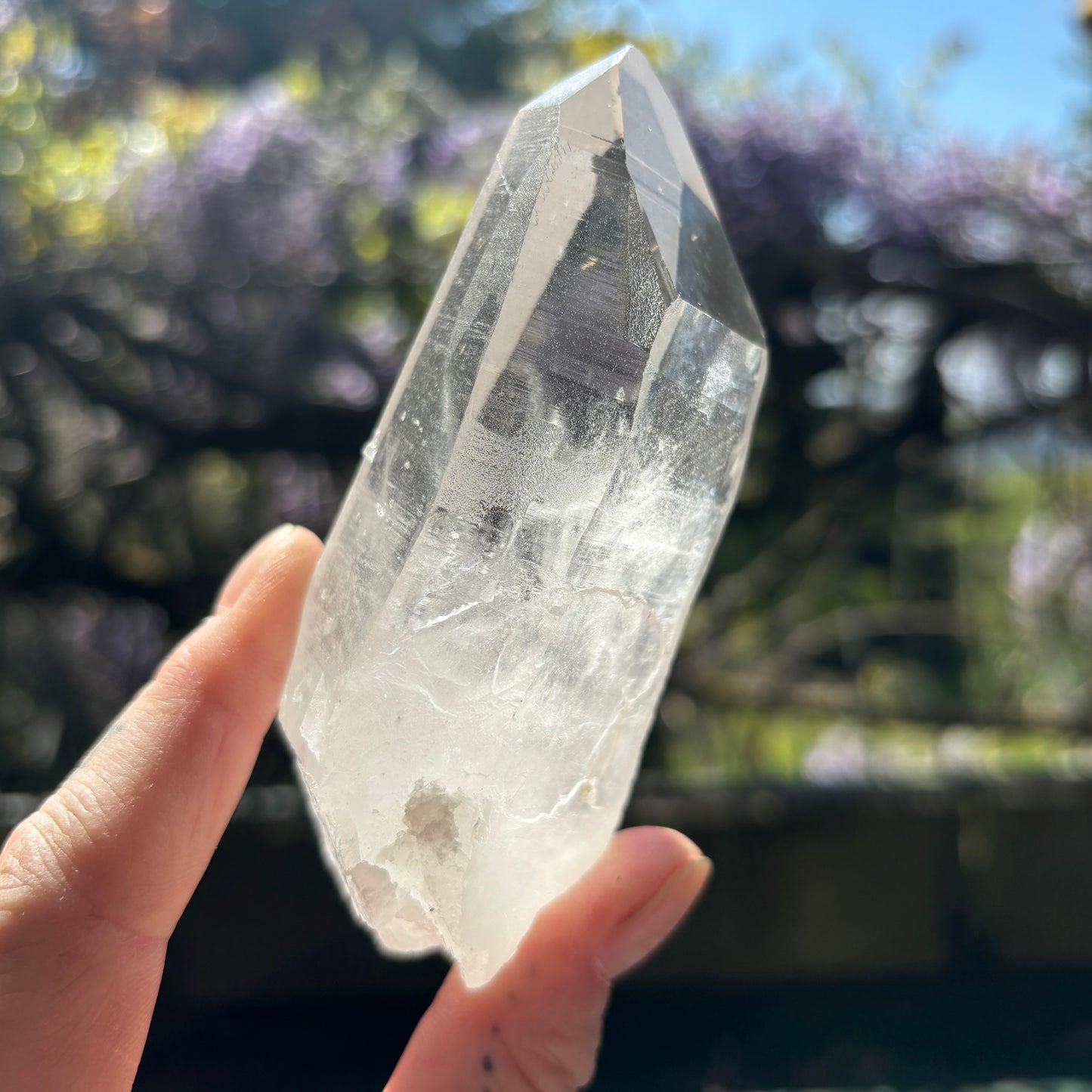 Lemurian Quartz Raw Crystal from Brazil 255g