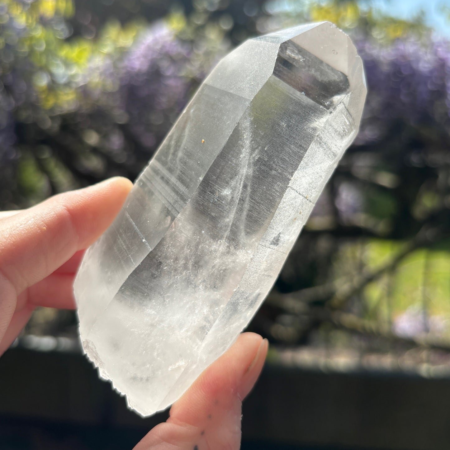 Lemurian Quartz Raw Crystal from Brazil 258g