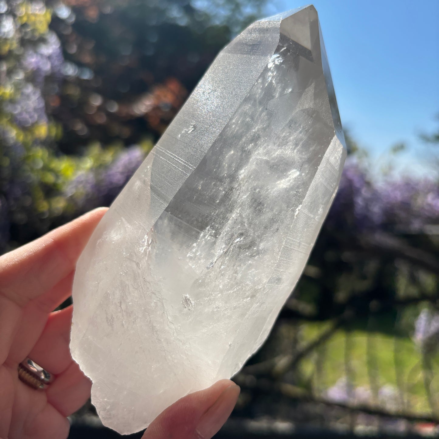 Lemurian Quartz Raw Crystal from Brazil 655g