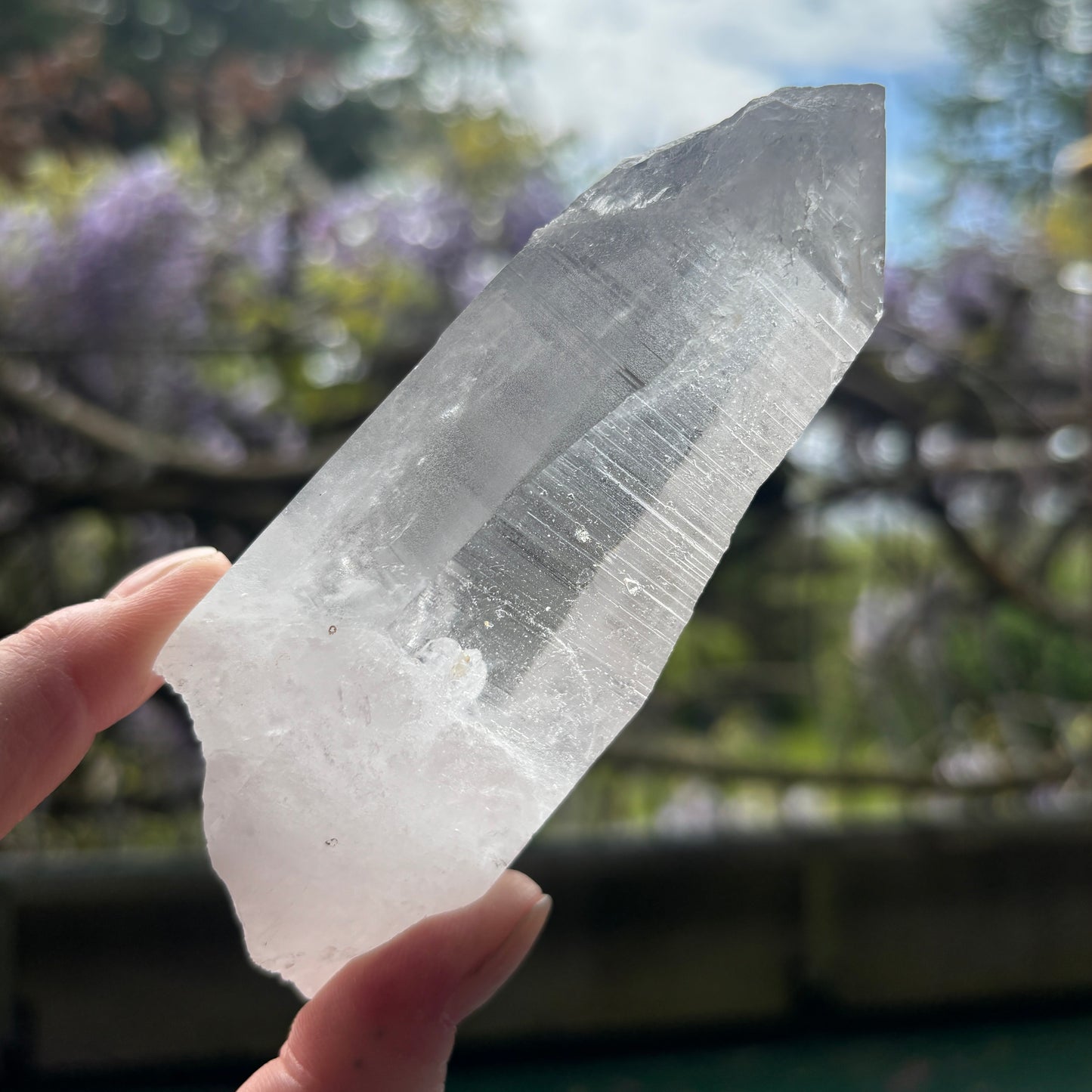 Lemurian Quartz Raw Crystal from Brazil 281g