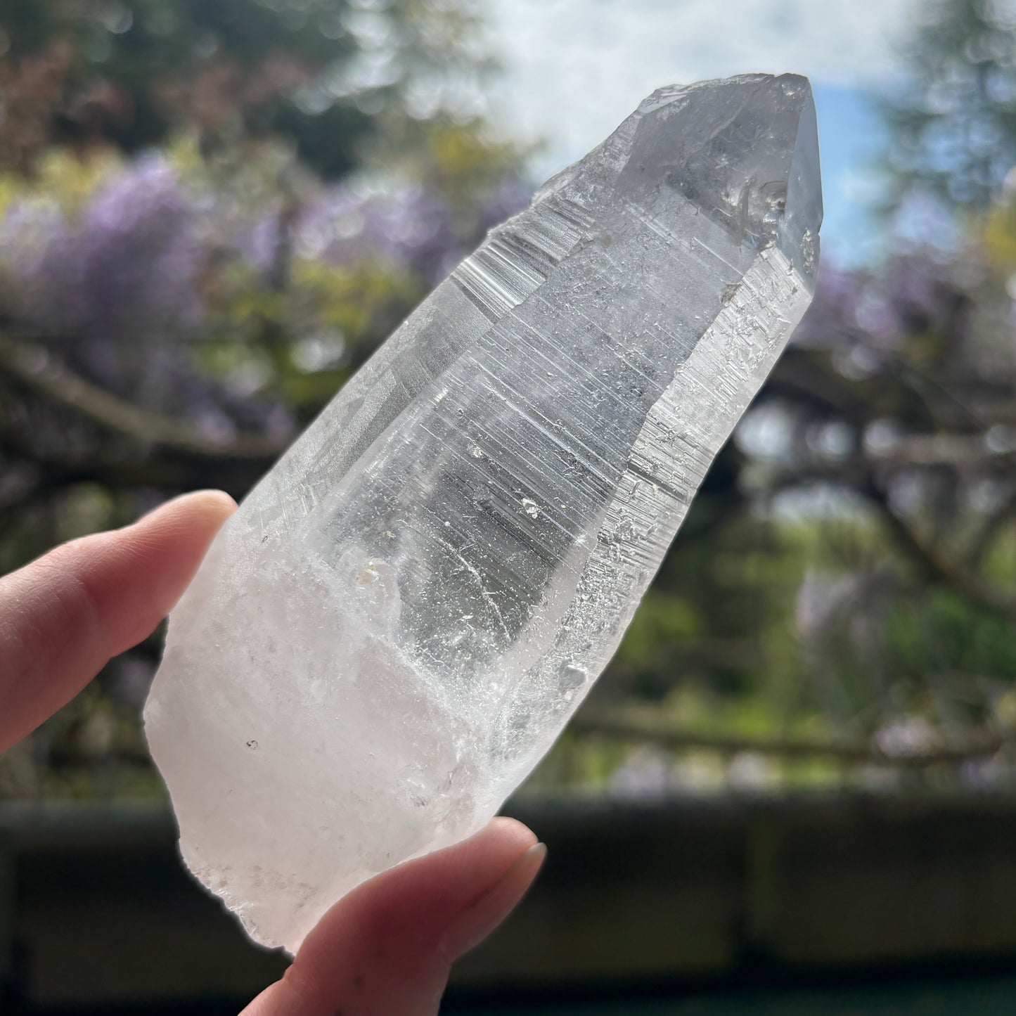 Lemurian Quartz Raw Crystal from Brazil 281g