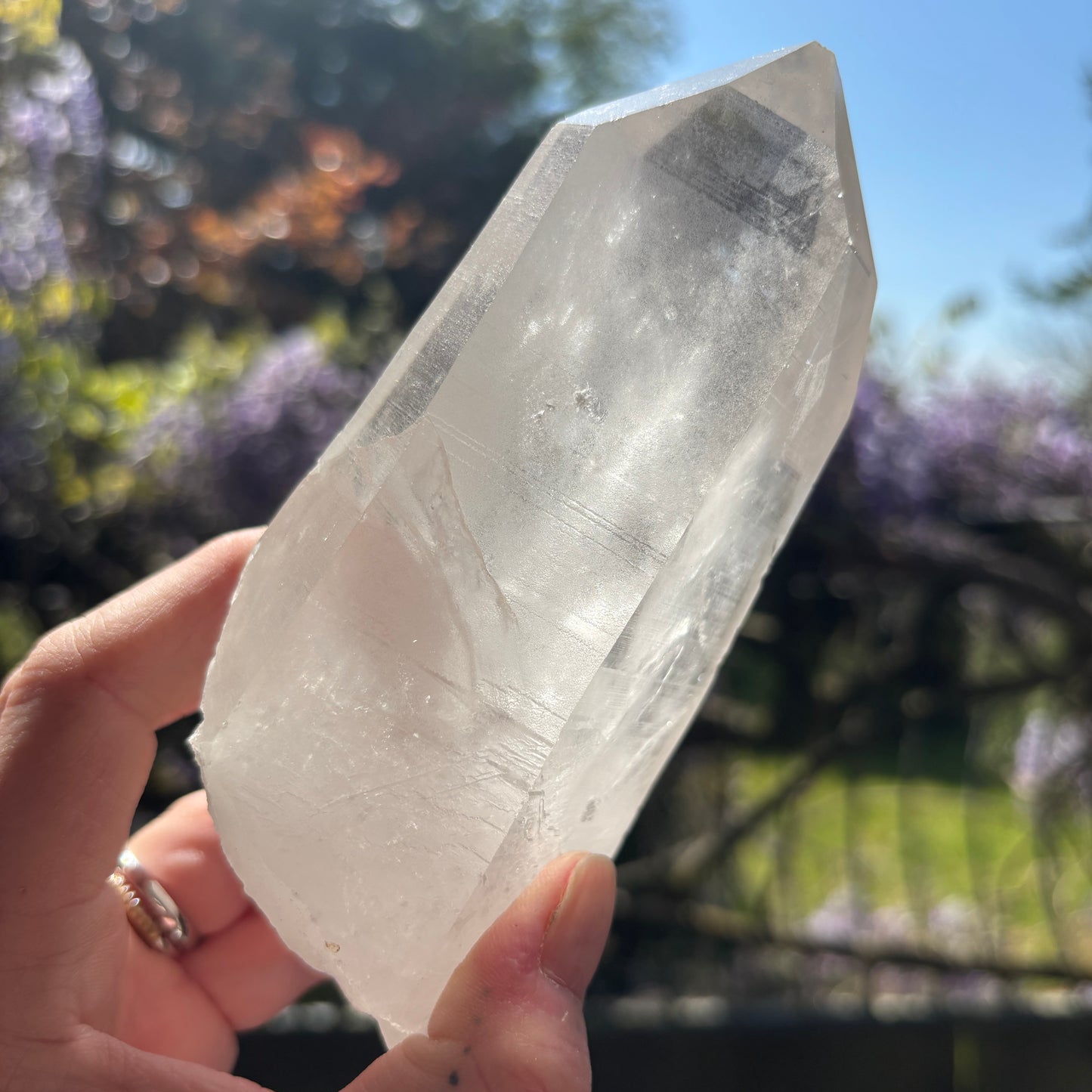 Lemurian Quartz Raw Crystal from Brazil 655g