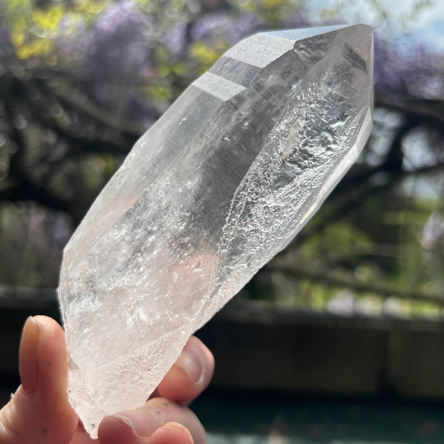 Lemurian Quartz Raw Crystal from Brazil 363g