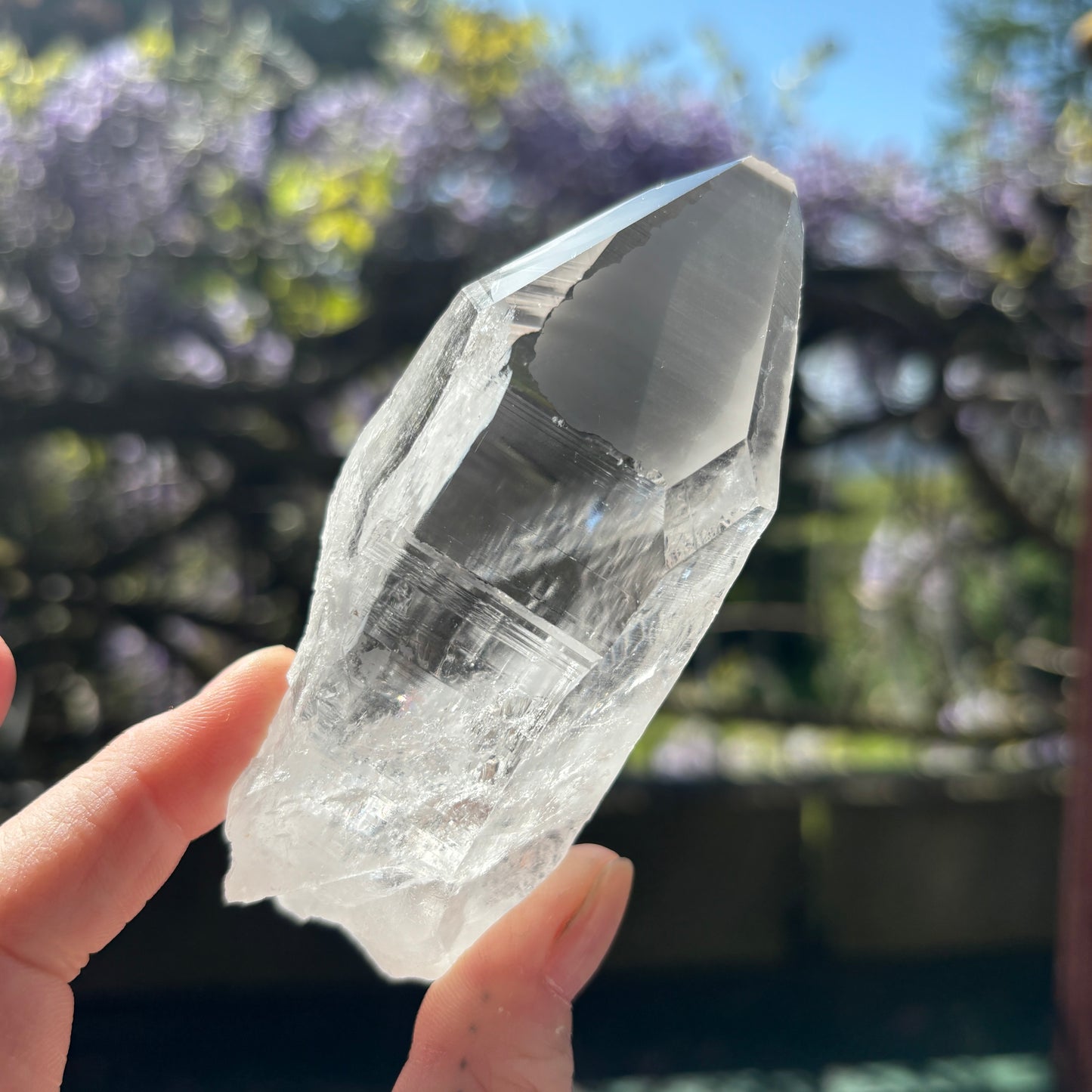 Lemurian Quartz Raw Crystal from Brazil 229g