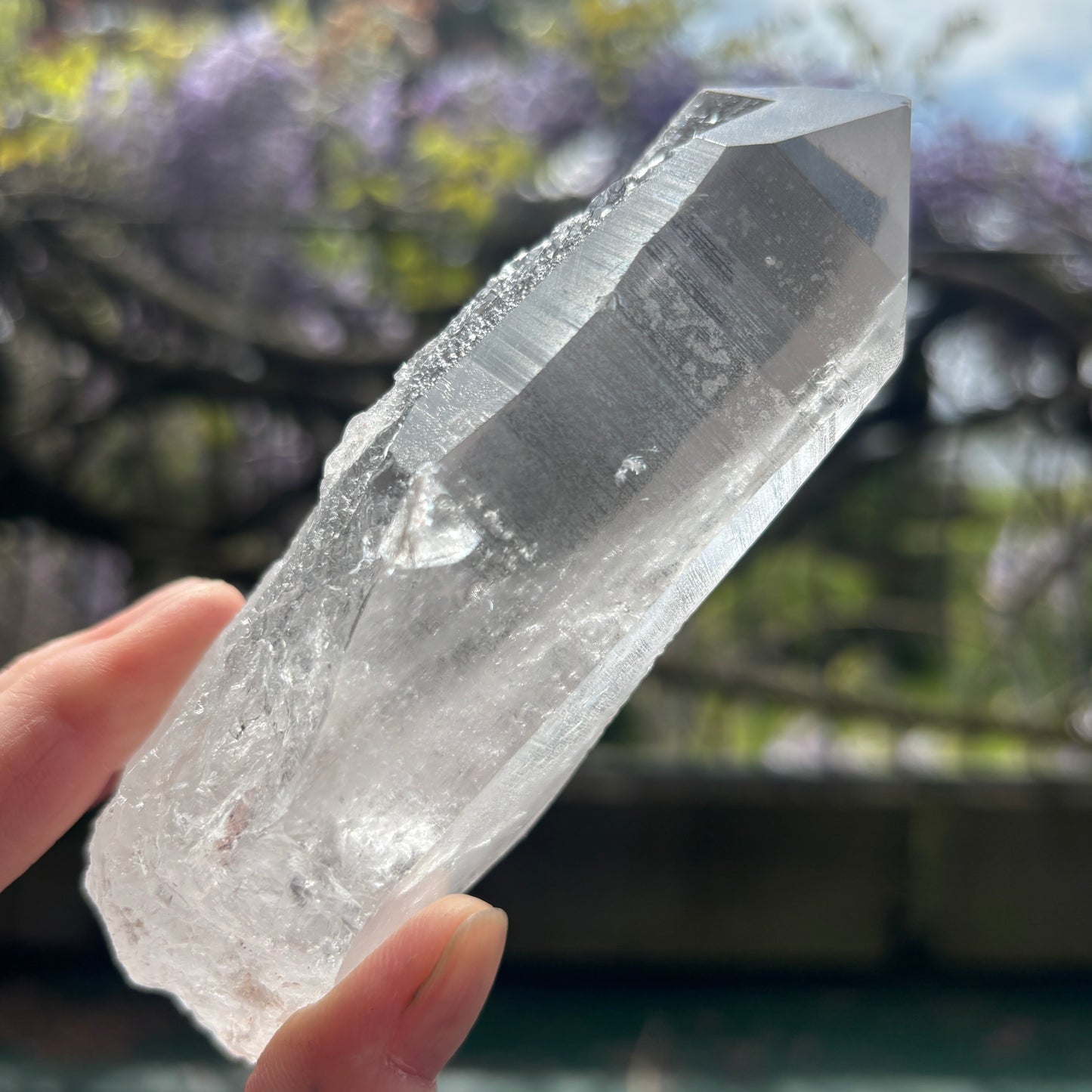 Lemurian Quartz Raw Crystal from Brazil 363g