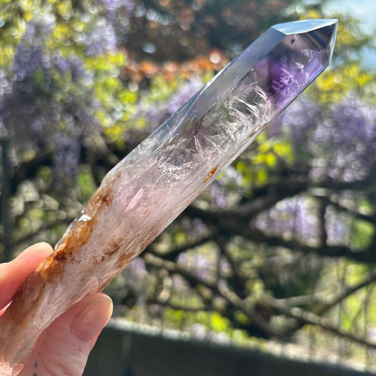 Stunning Brazilian Amethyst Half Polished Root 237g