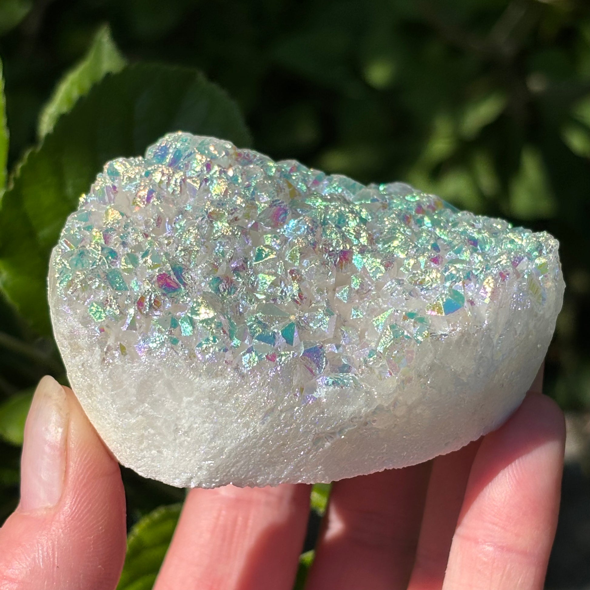 Angel Aura Quartz Cluster Heart | D - Aether & Element