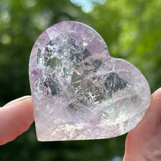 Phantom Amethyst Faceted Heart 5 - Aether & Element