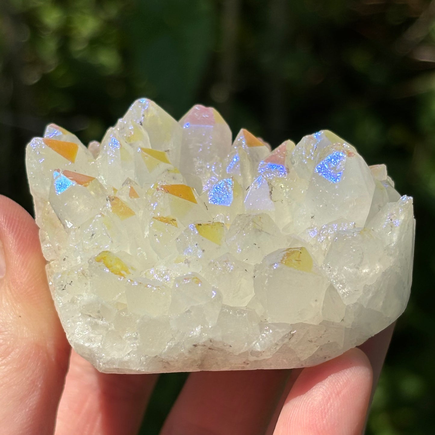Angel Aura Quartz Cluster Heart | B - Aether & Element