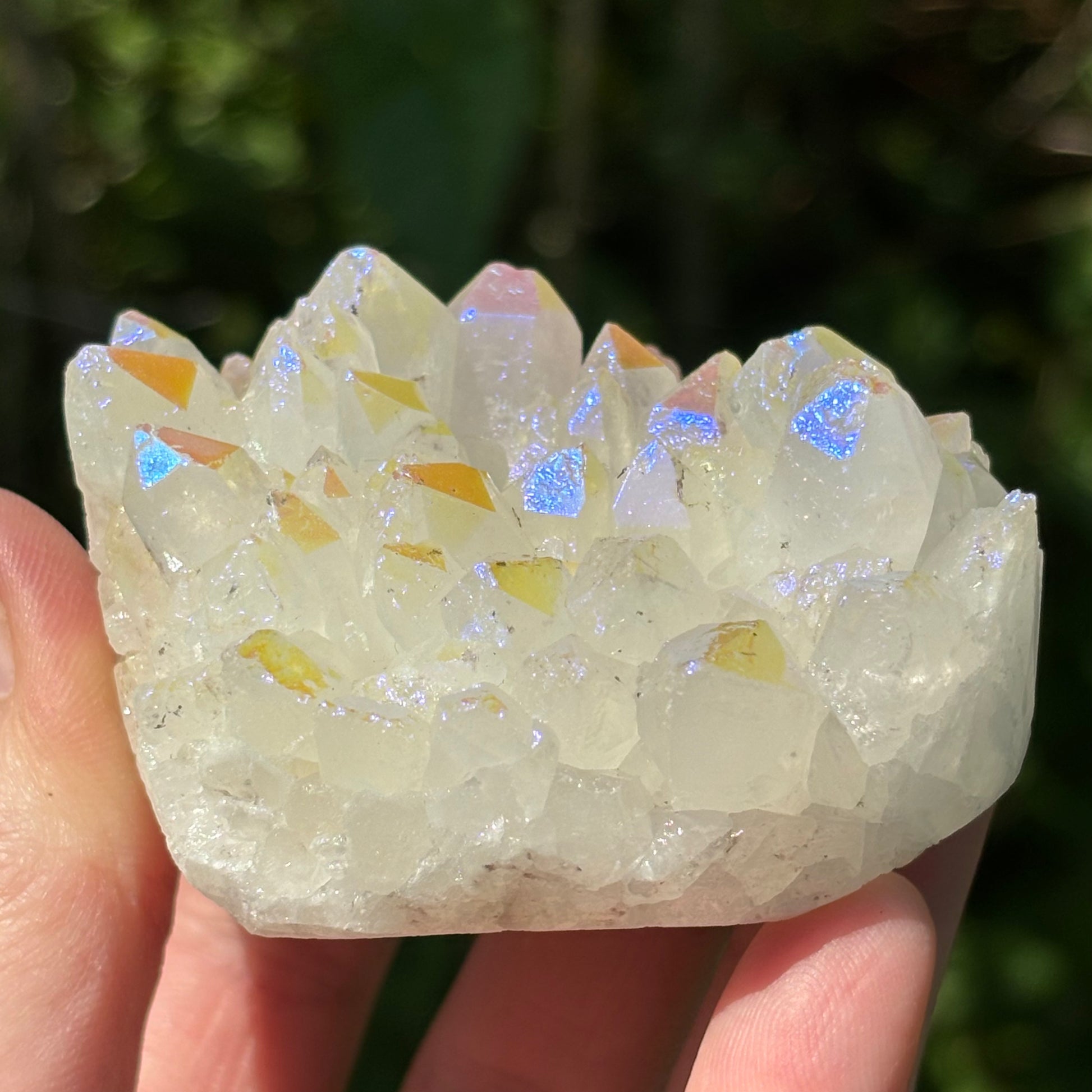 Angel Aura Quartz Cluster Heart | B - Aether & Element
