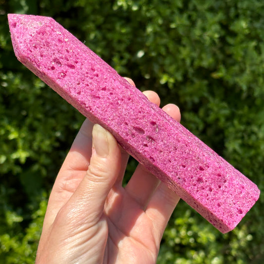Large Honeycomb Ruby Tower Point | E - Aether & Element