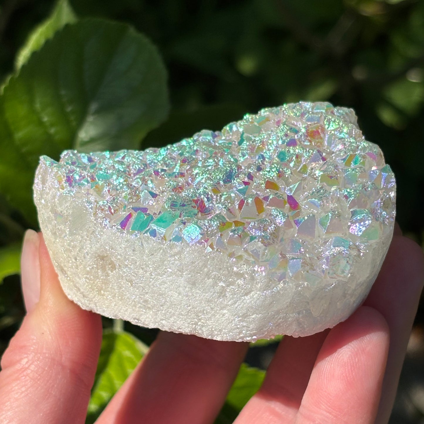 Angel Aura Quartz Cluster Heart | D - Aether & Element