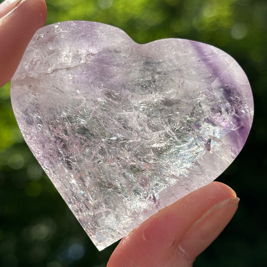 Phantom Amethyst Faceted Heart 4 - Aether & Element