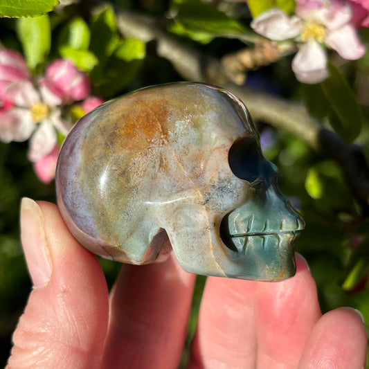 Polychrome Jasper Skull - Aether & Element