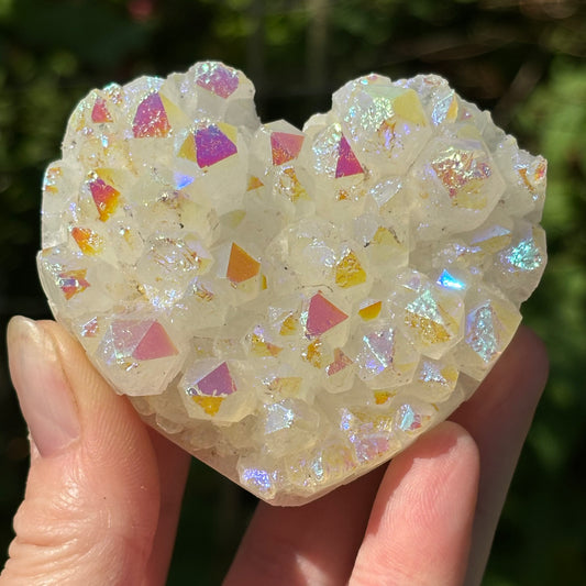 Angel Aura Quartz Cluster Heart | B - Aether & Element