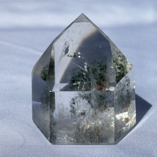 Green Phantom Chlorite Quartz Point | E - Aether & Element