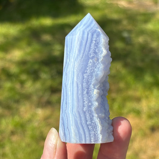 Blue Lace Agate Tower Point | B - Aether & Element