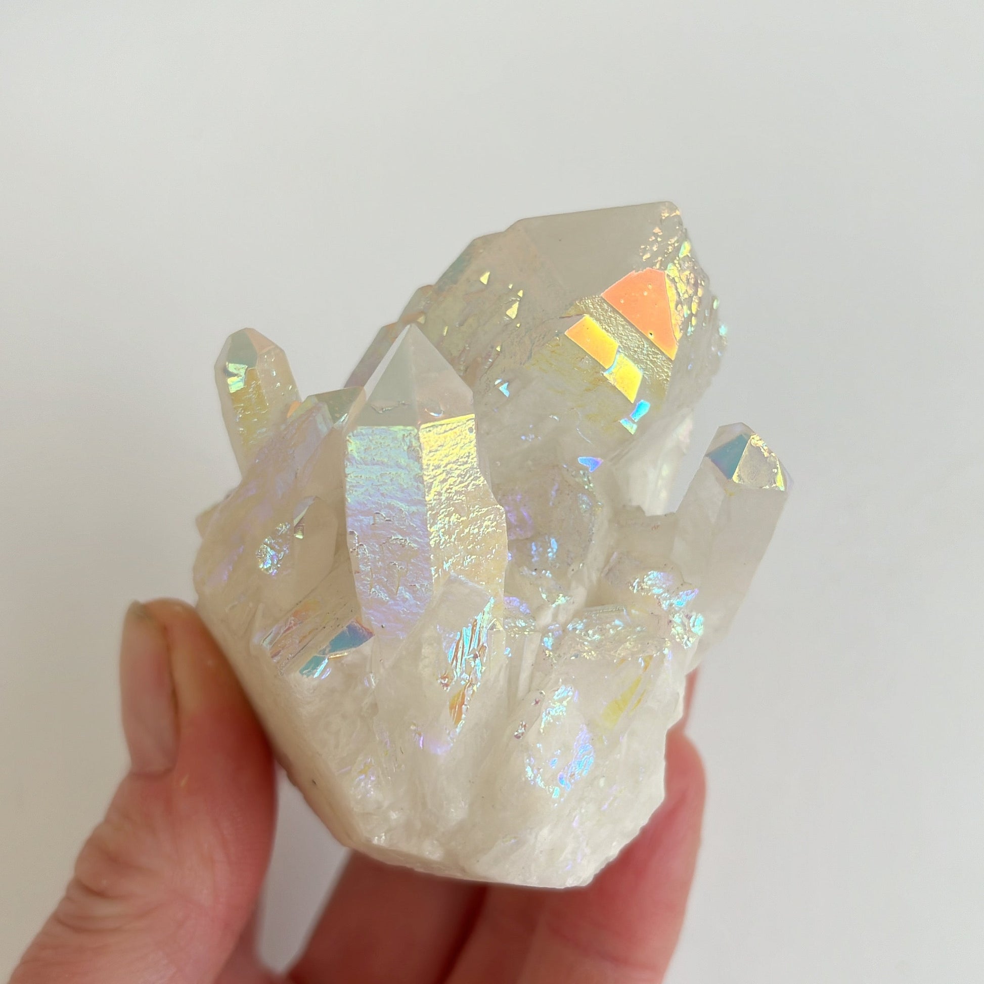 Angel Aura Quartz Cluster | E - Aether & Element