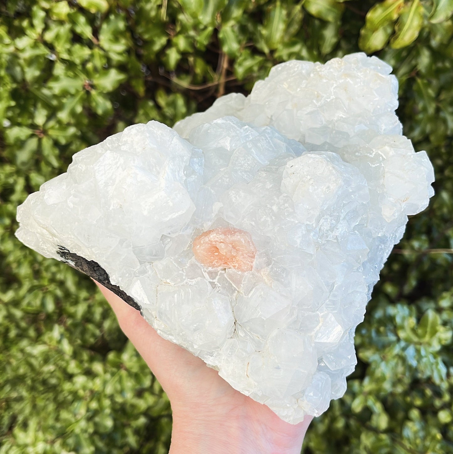 Apophyllite with Peach Stilbite - Aether & Element