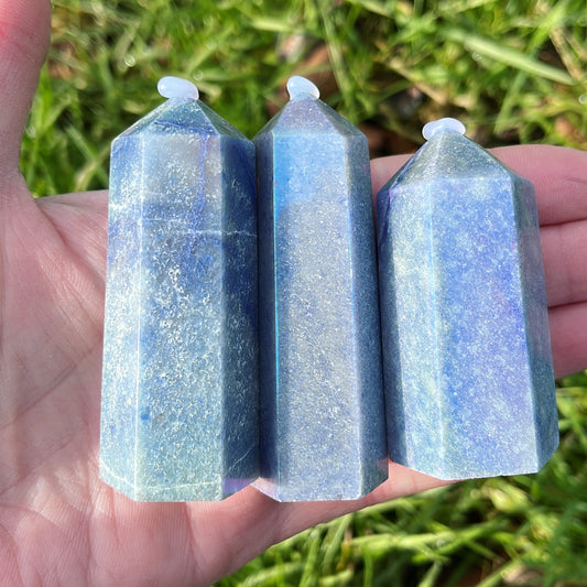 Aura Blue Aventurine Point - Aether & Element