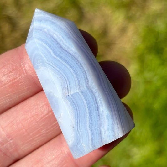 Blue Lace Agate Tower Point - Aether & Element