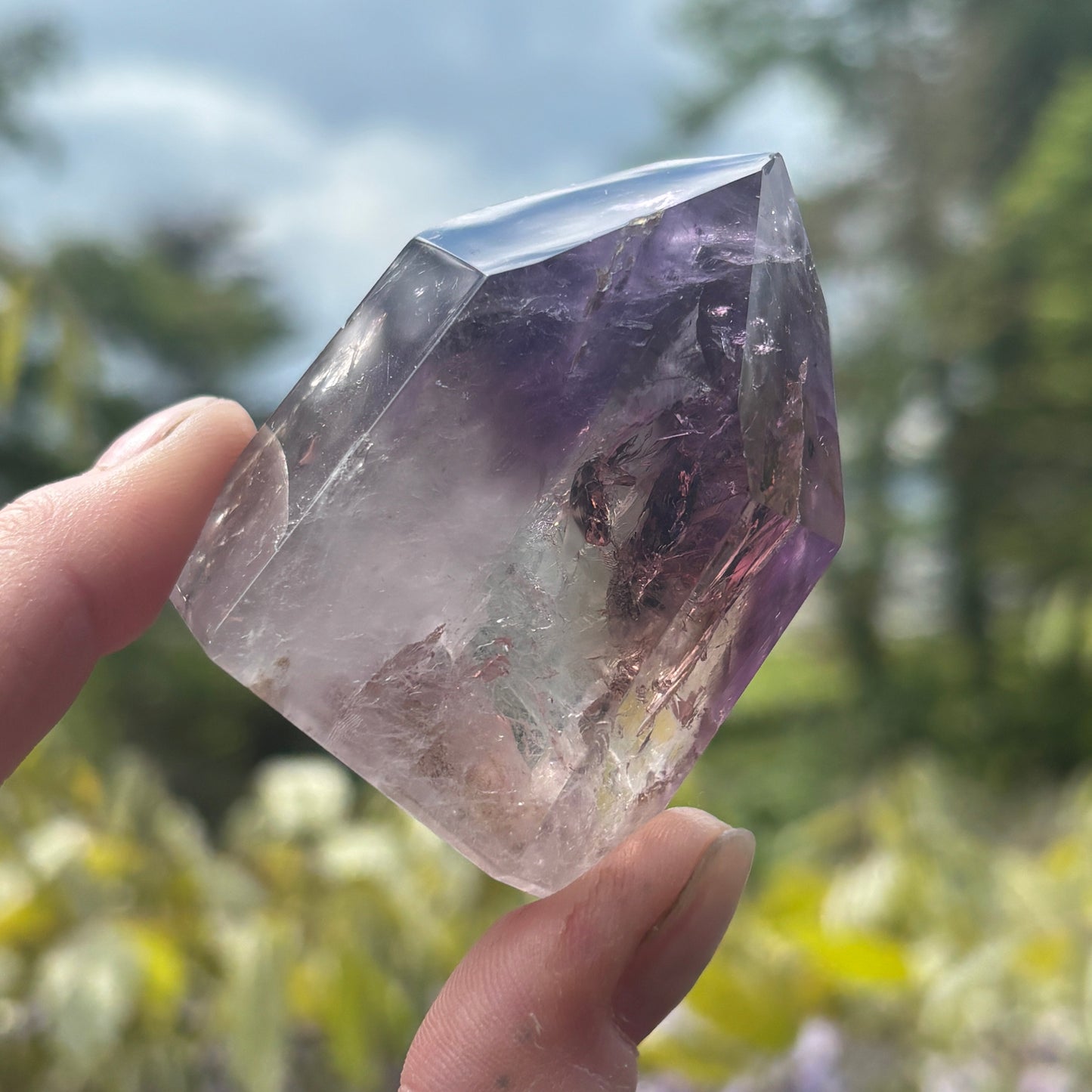 Brazilian Phantom Amethyst Point 121g - Aether & Element