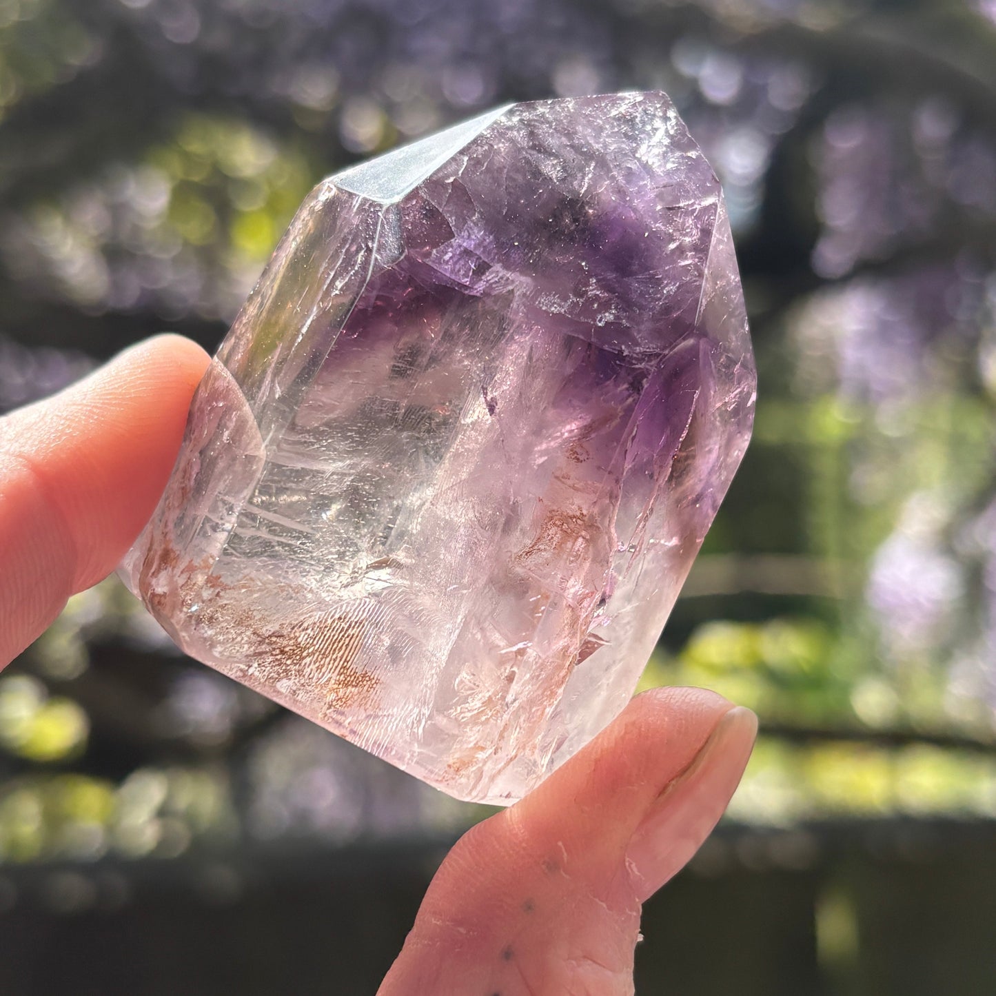 Brazilian Phantom Amethyst Point 121g - Aether & Element
