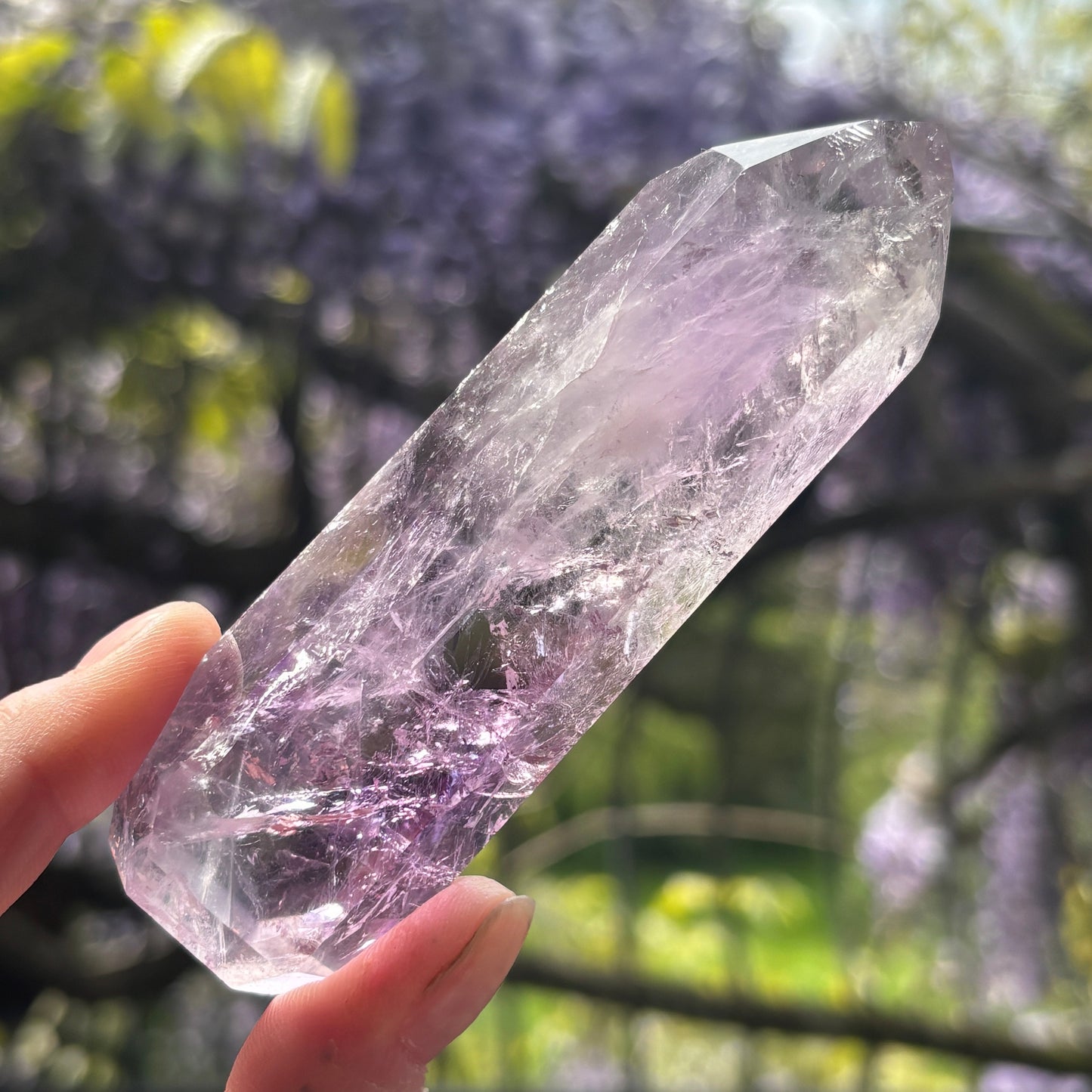 Brazilian Phantom Amethyst Point 148g - Aether & Element