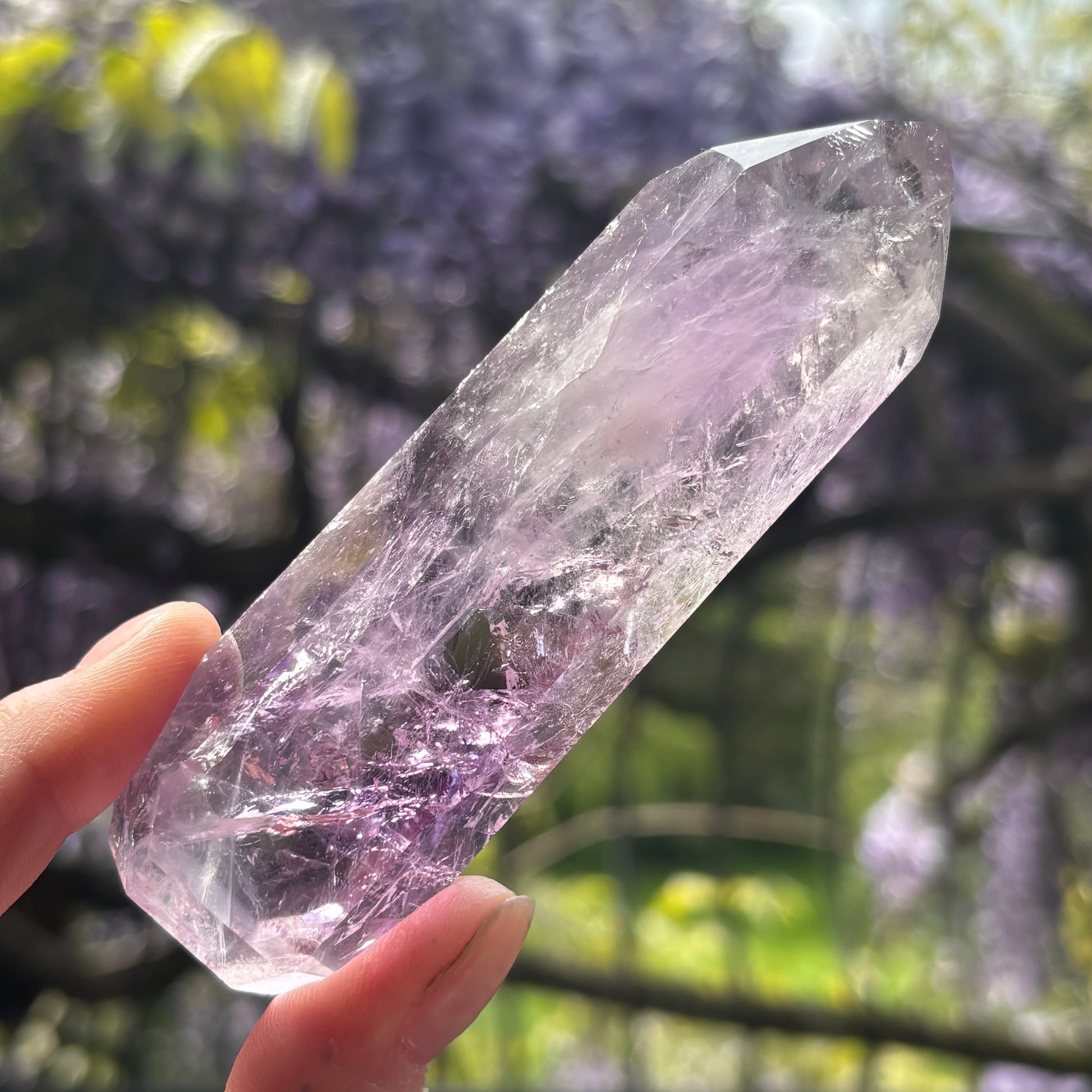 Brazilian Phantom Amethyst Point 148g - Aether & Element